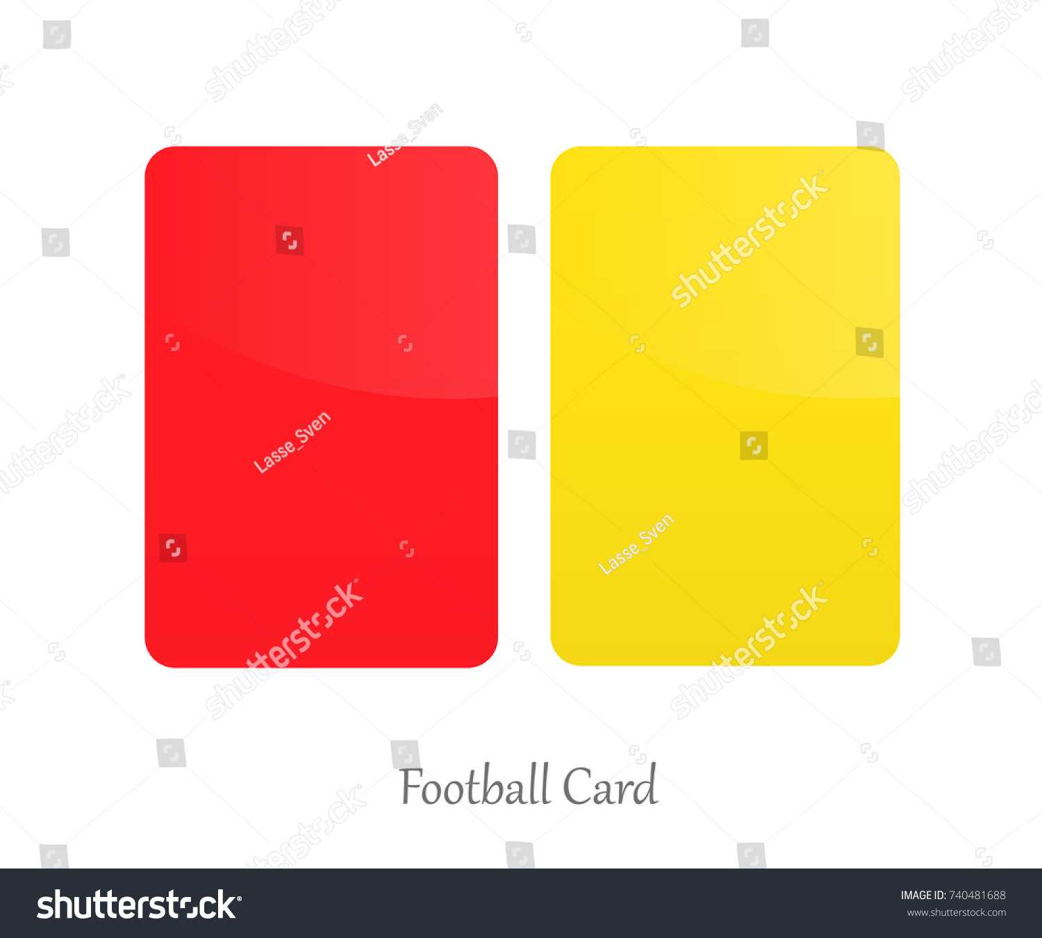 Red Yellow Card Football Referee Card Stock Vector (Royalty Pertaining To Football Referee Game Card Template