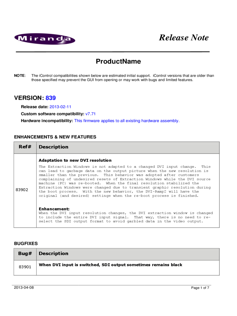 Release Notes Template – 3 Free Templates In Pdf, Word In Software Release Notes Template Word