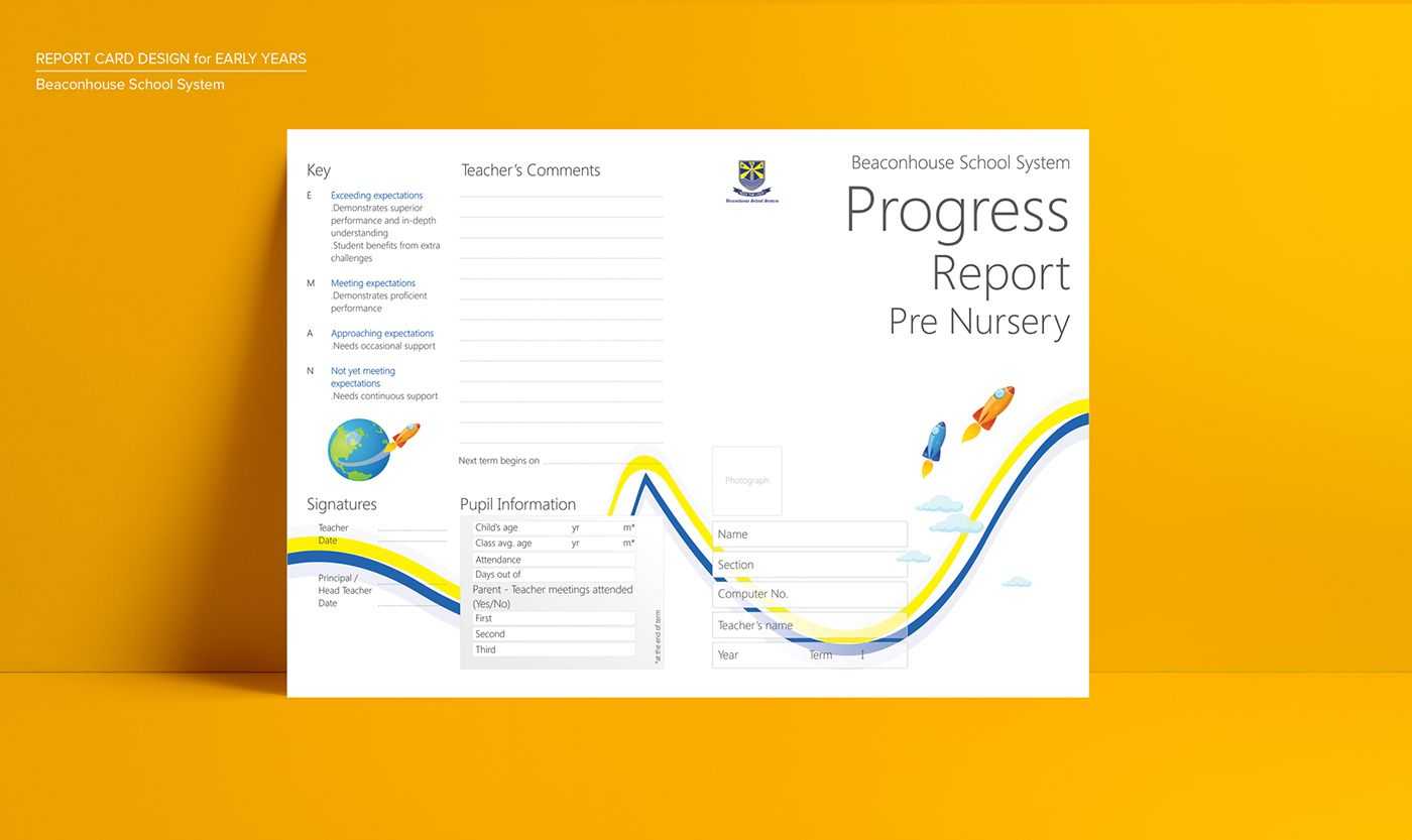 Report Card – Beaconhouse School System On Behance | Report For Boyfriend Report Card Template