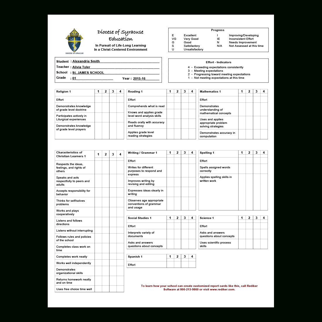 Report Card Software – Grade Management | Rediker Software Throughout High School Student Report Card Template