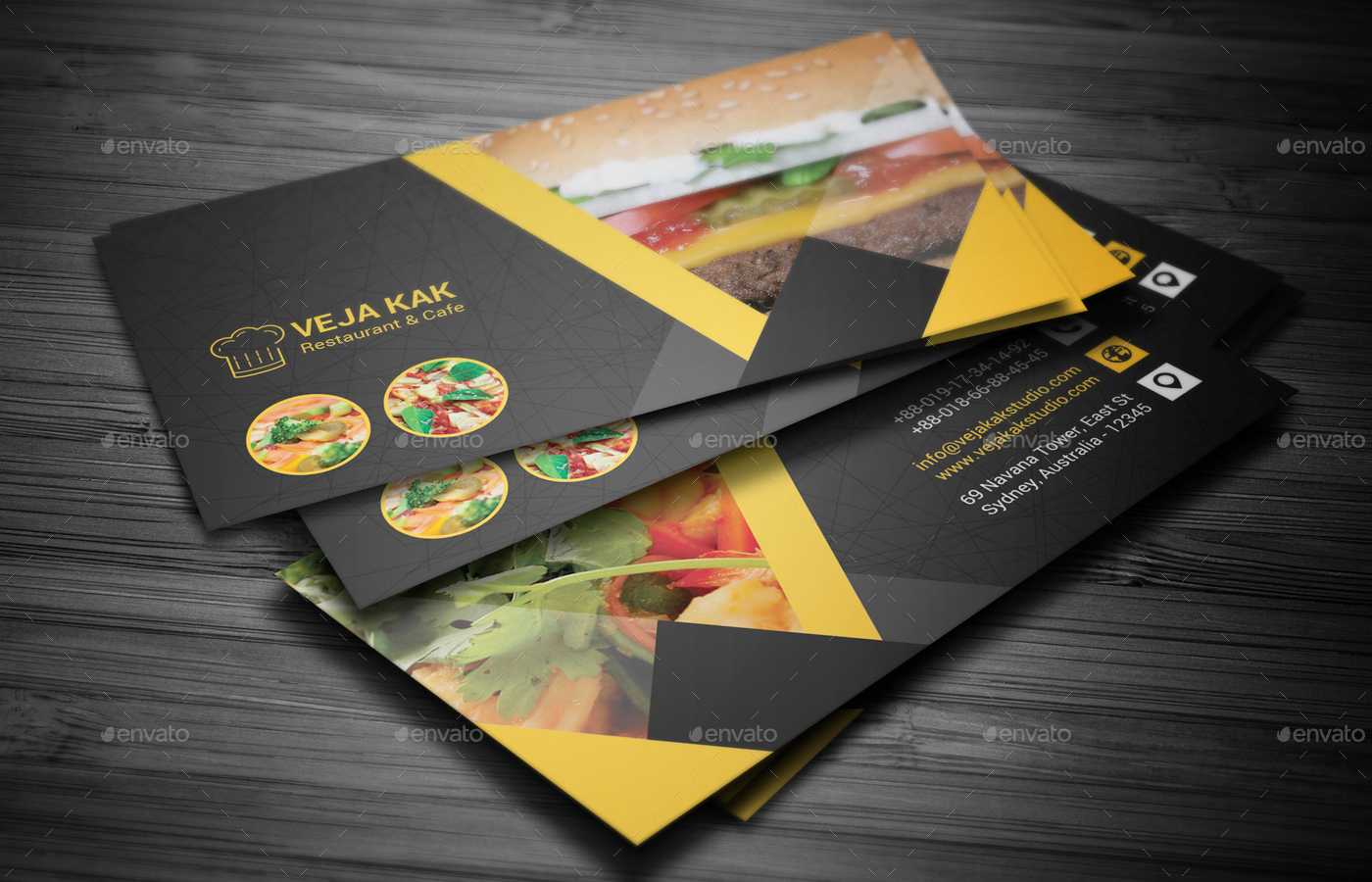 Restaurant Business Card In Restaurant Business Cards Templates Free