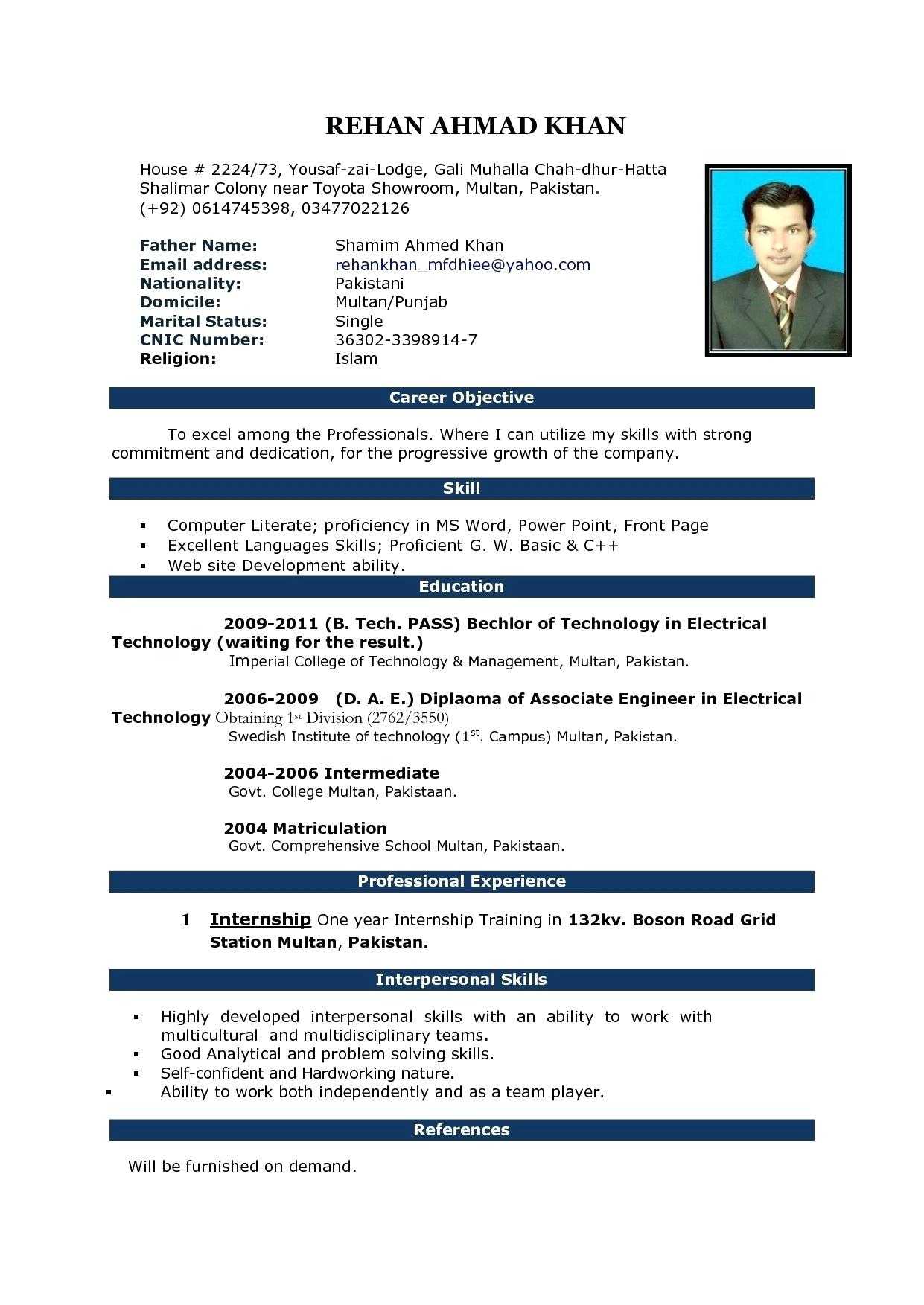 Resume: Resume Template On Microsoft Word 2010 Inside Resume Templates Word 2010