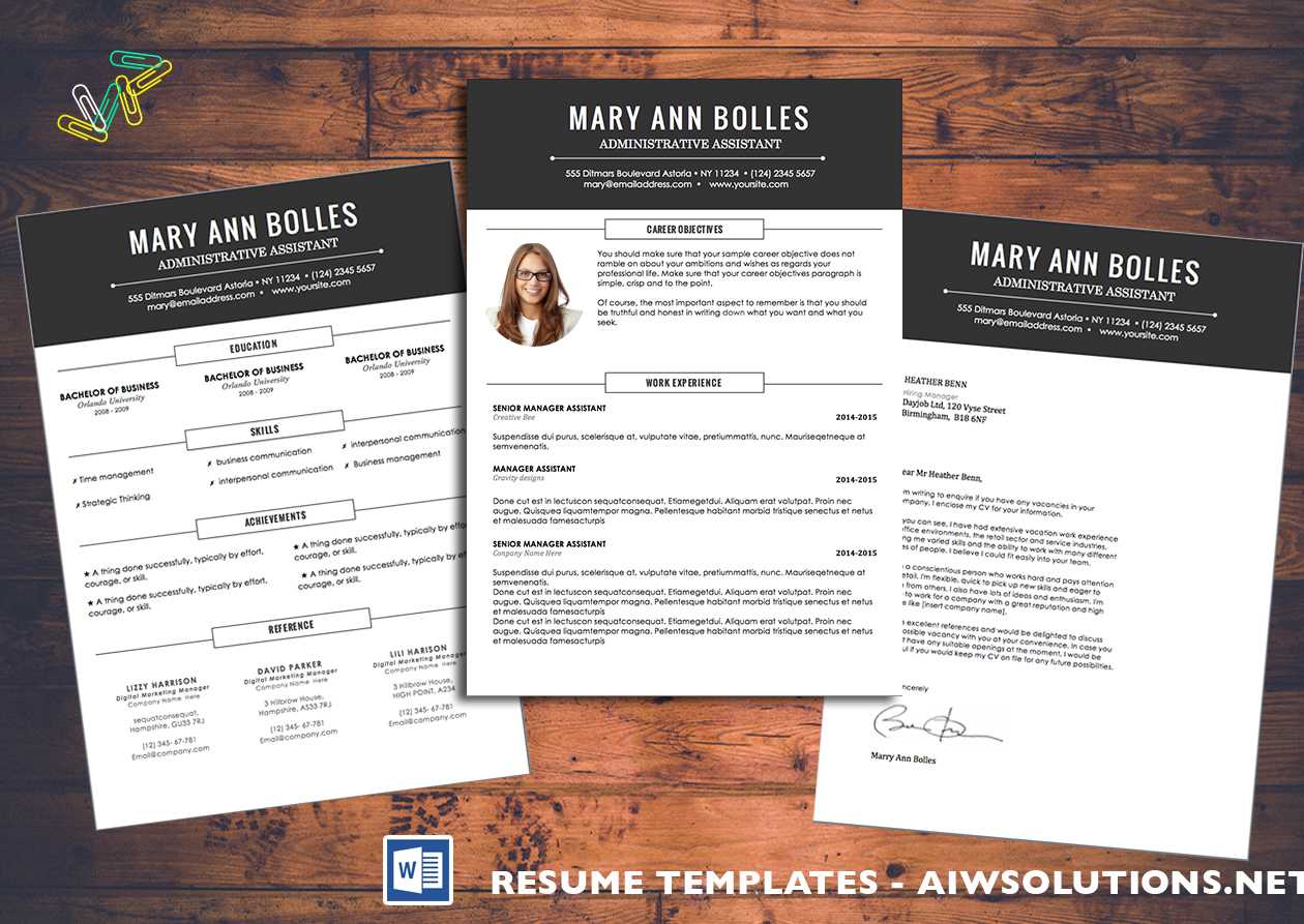 Resume Template Id02 In Resume Templates Word 2007