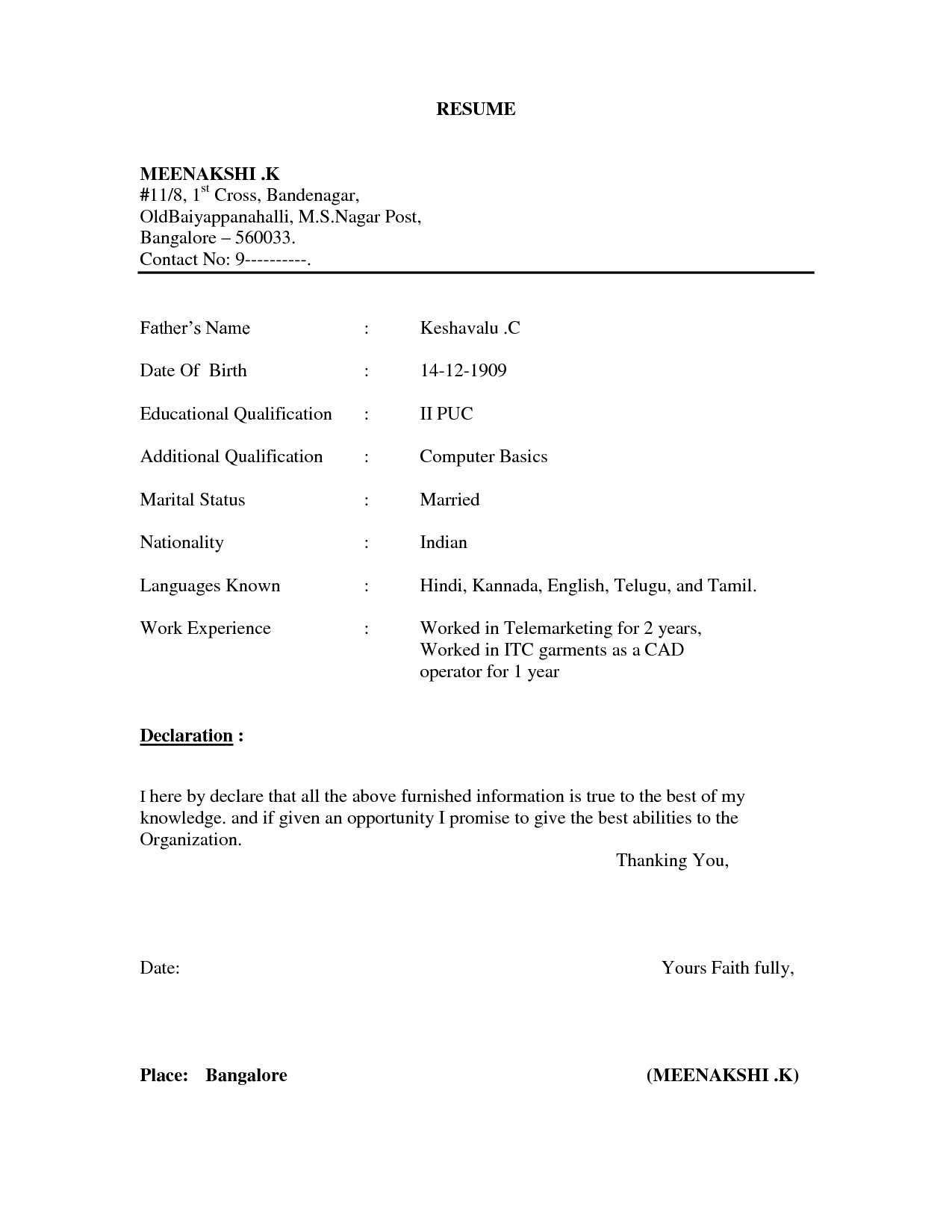 Resume ~ Veryimple Resume Examples Fortudents In With Simple Resume Template Microsoft Word