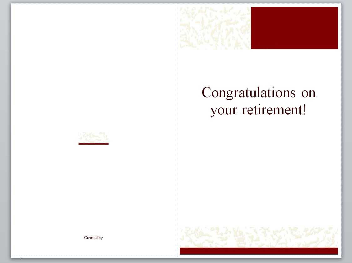 Retirement Card Template | Retirement Cards » Template Haven Throughout Retirement Card Template