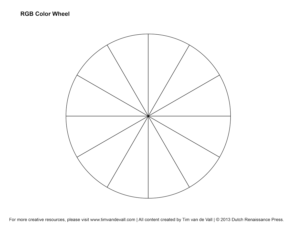 Rgb Color Wheel, Hex Values & Printable Blank Color Wheel Pertaining To Blank Color Wheel Template