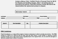Rma Report Template - 10+ Professional Templates Ideas | 10+ inside Rma Report Template