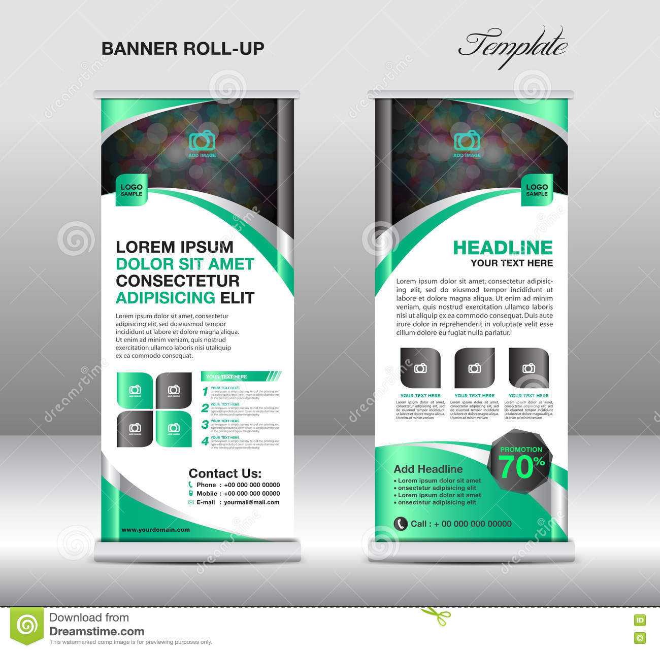 Roll Up Banner Stand Template, Stand Design,banner Template Pertaining To Banner Stand Design Templates
