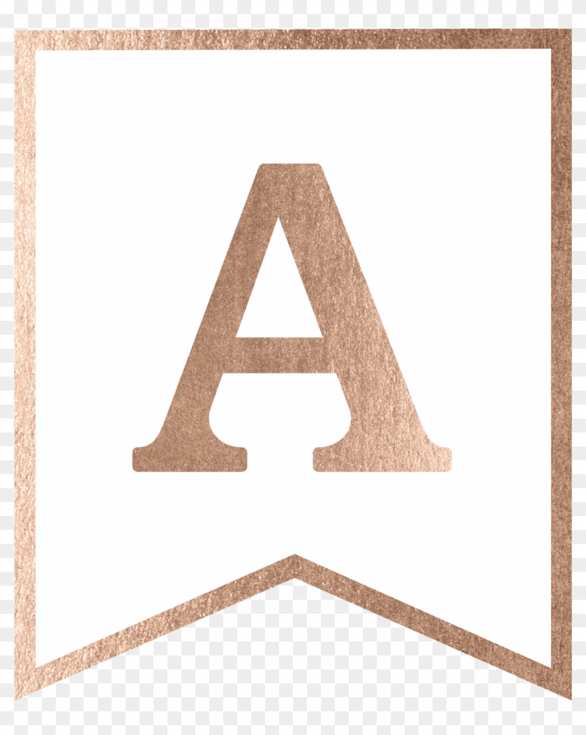 Rose Gold Banner Template Free Printable, Hd Png Download Inside Printable Banners Templates Free