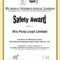 Safety Recognition Certificate Template – Bizoptimizer With Regard To Safety Recognition Certificate Template