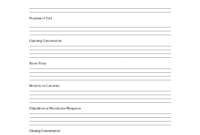 Sales Log Sheet Template | Sales Call Log Template | Sales in Sales Call Report Template Free