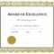 Sample Certificate Of Recognition For Outstanding Students For Free Printable Blank Award Certificate Templates