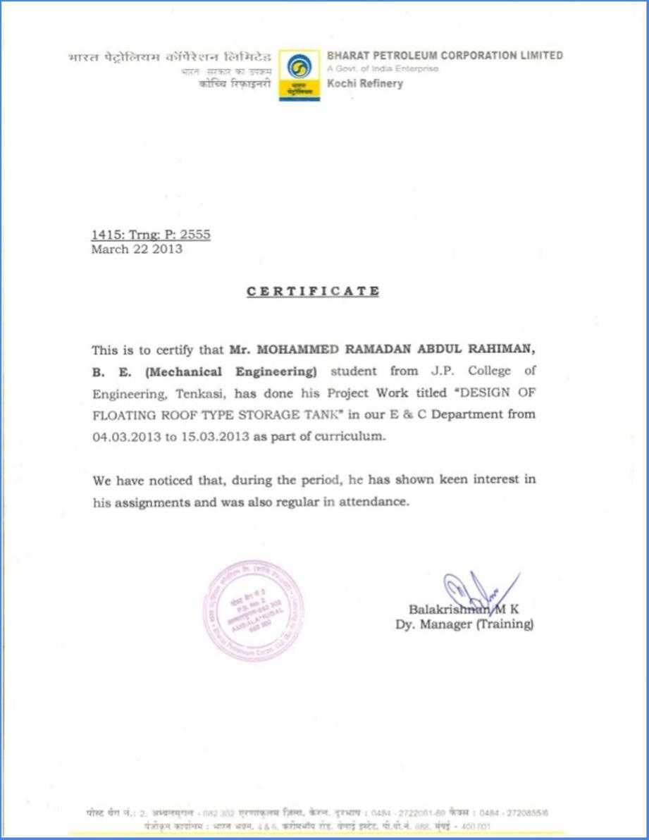 Sample Letter For Project Completion Certificate With Regard To Certificate Template For Project Completion