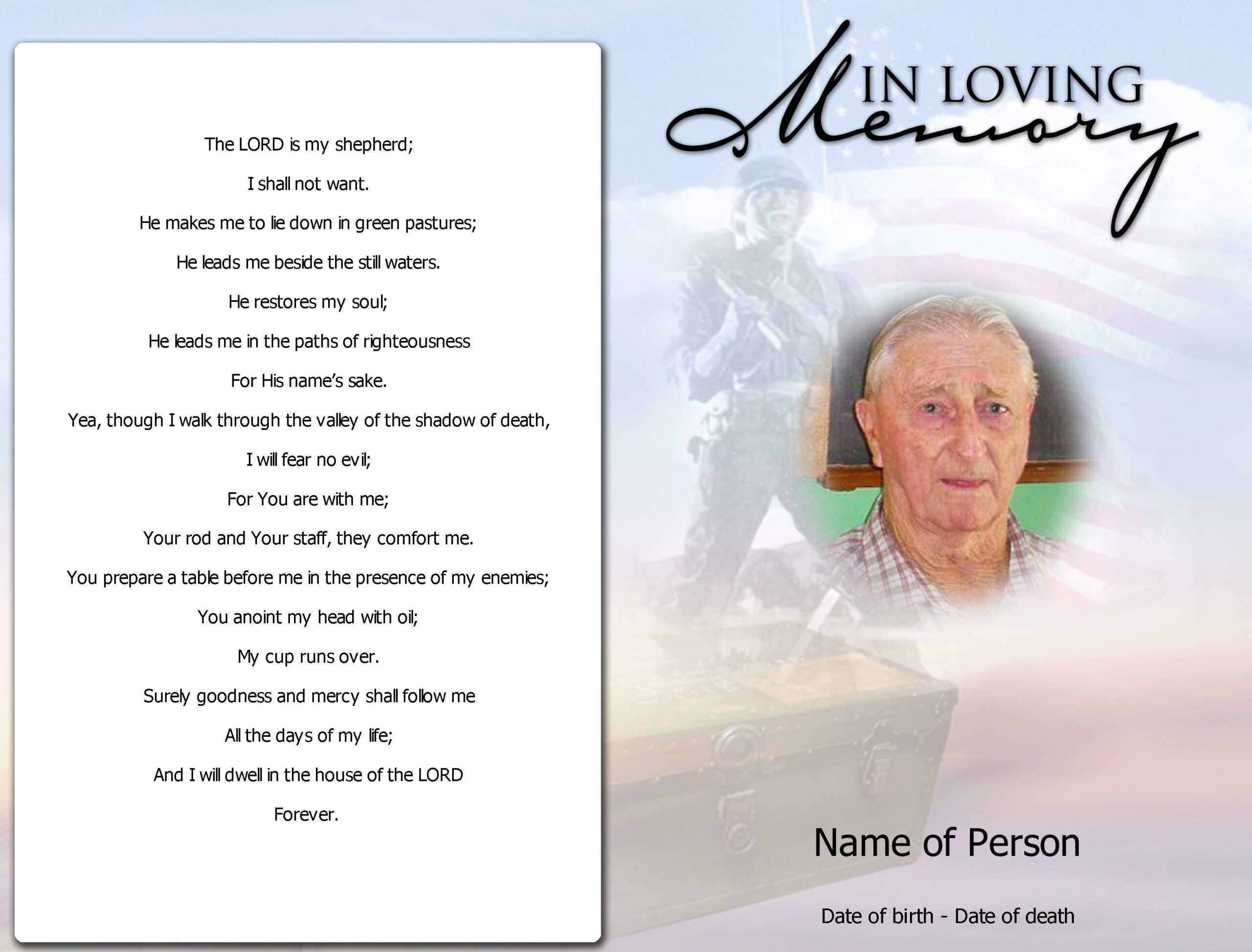 Sample Obituary Poems With Regard To Death Anniversary Cards Templates