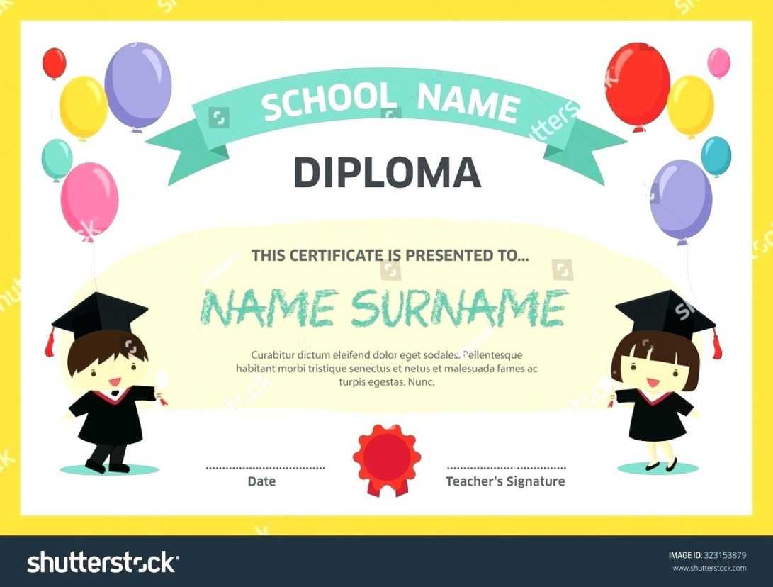 Sample Of Nursery Graduation Certificate Best Template For Inside Preschool Graduation Certificate Template Free