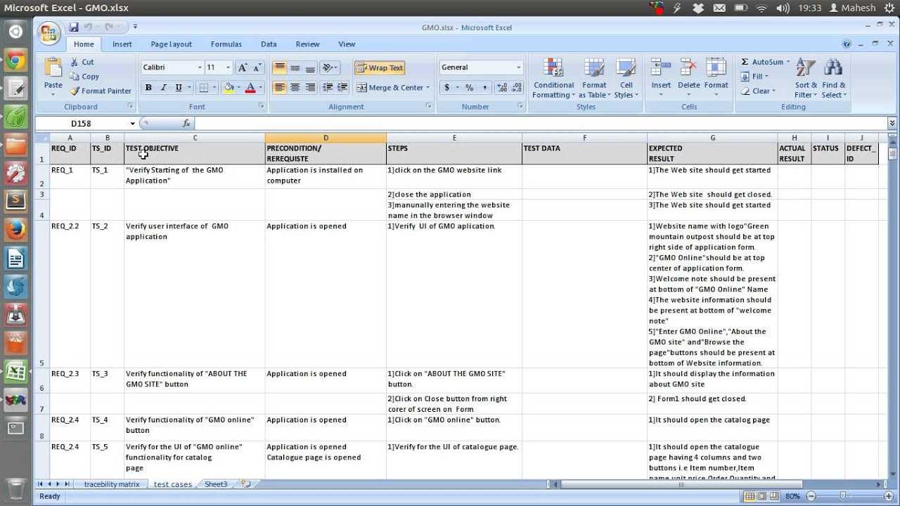 Sample Test Case Template Document Excel Inside Software Test Plan Template Word
