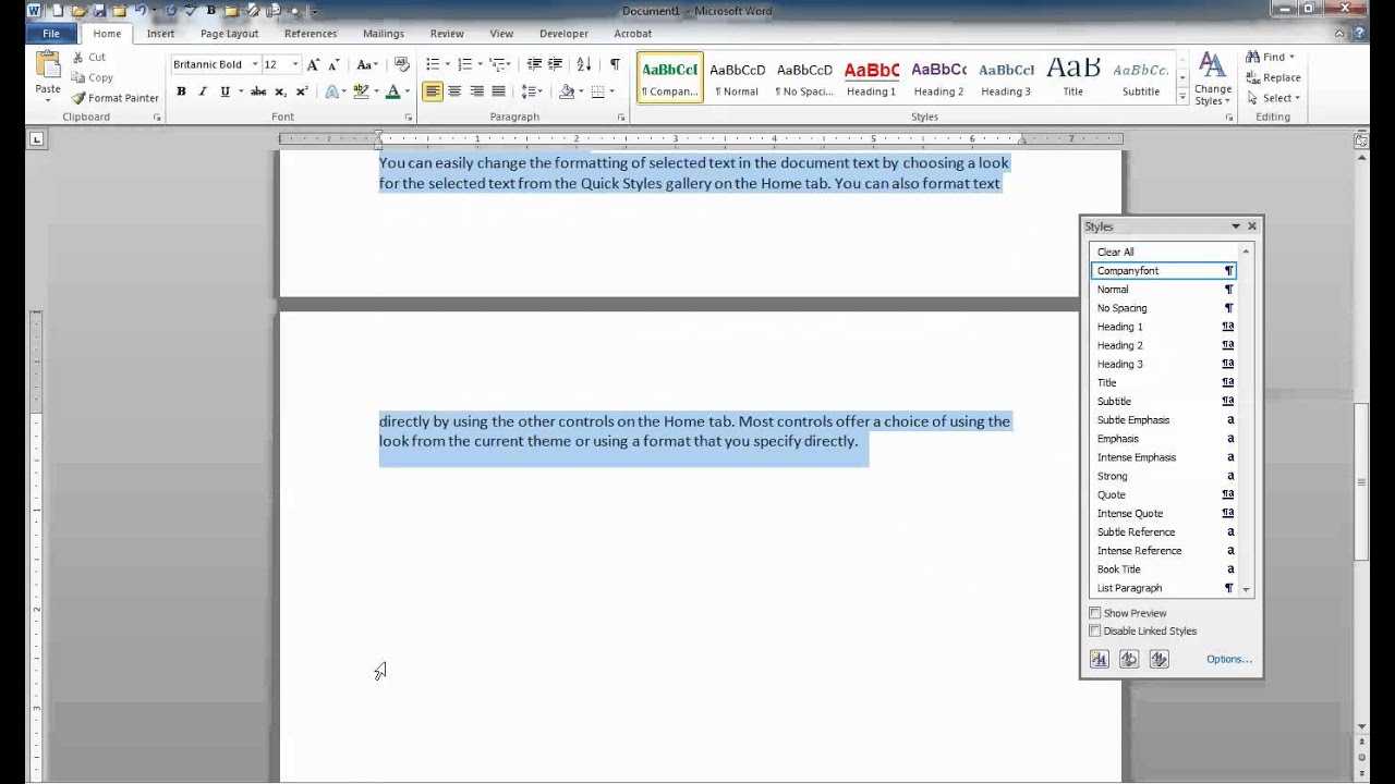 Saving Styles As A Template In Word Within How To Save A Template In Word