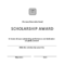 Scholarship Award Certificate | Templates At Regarding Certificate Of Appearance Template