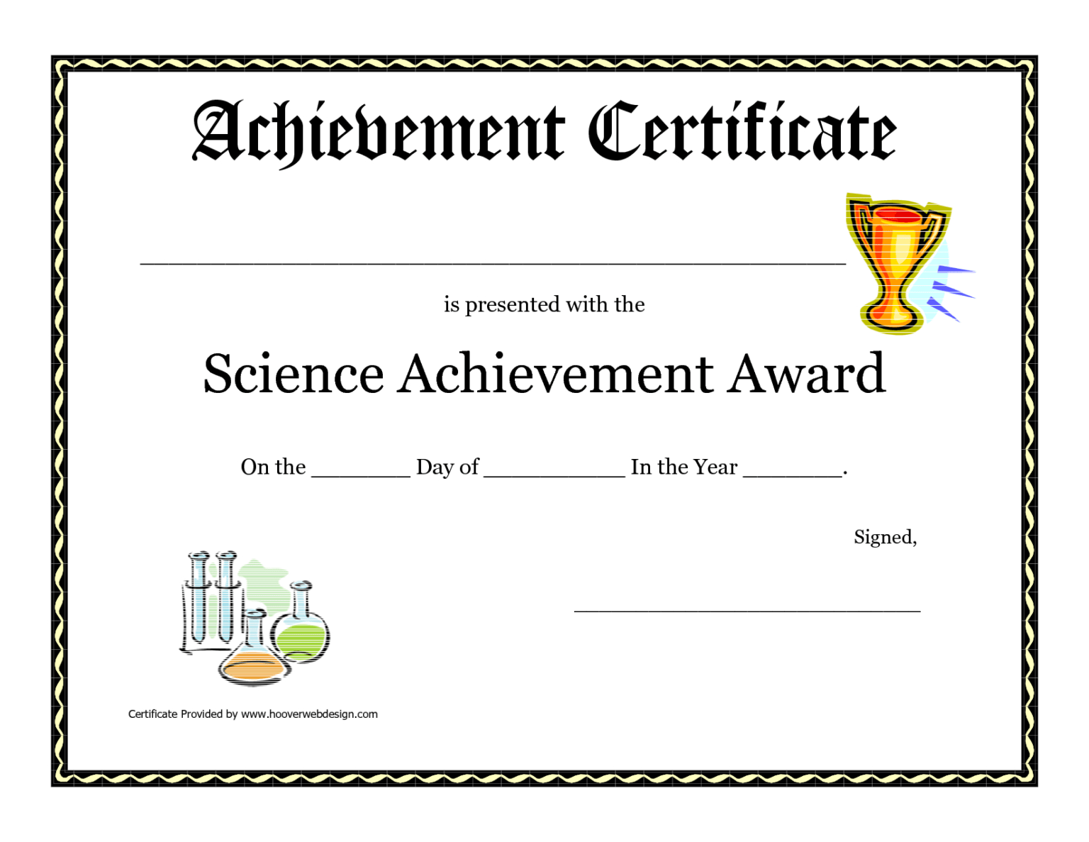 Superlative Certificate Template