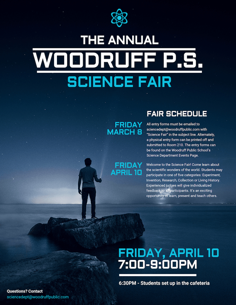 Science Fair Event Poster For Science Fair Banner Template