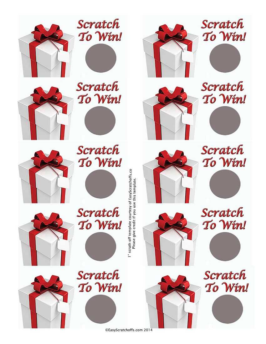 Scratch Off Card Templates – Atlantaauctionco Pertaining To Scratch Off Card Templates