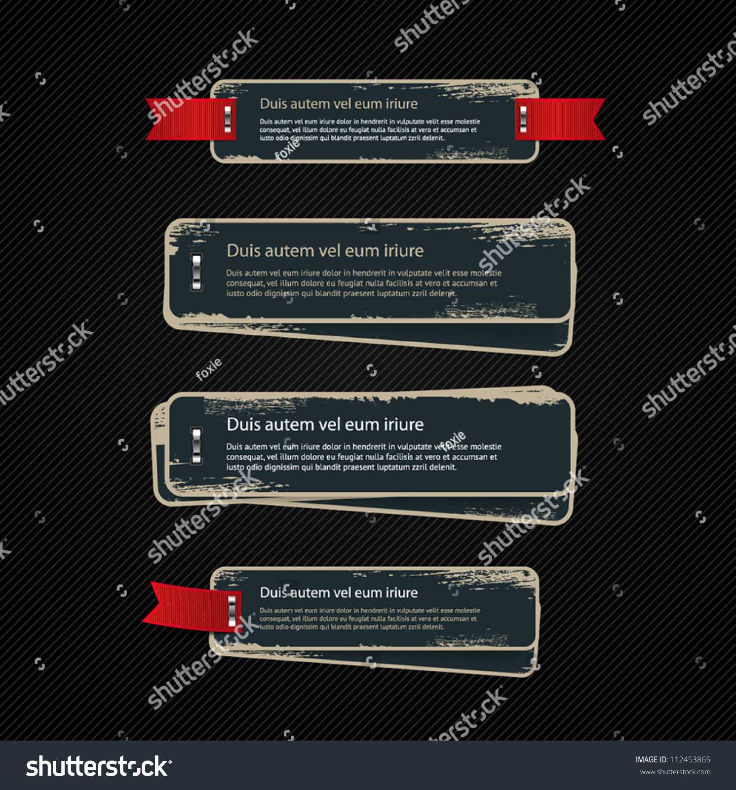 Set Blue Vector Vintage Cardboard Military Stock Vector Pertaining To Staples Banner Template