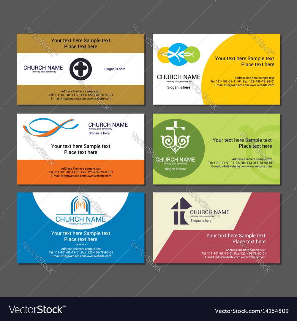 Set Christian Business Cards For The Church Throughout Christian Business Cards Templates Free