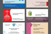 Set Christian Business Cards For The Church with regard to Christian Business Cards Templates Free