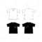 Set Of Blank V Neck T Shirt Design Template Hand Drawn Vector.. Throughout Blank V Neck T Shirt Template