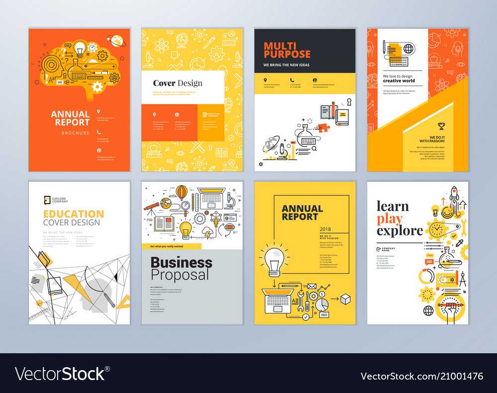 Set Of Brochure Design Templates Of Education Pertaining To Brochure Design Templates For Education