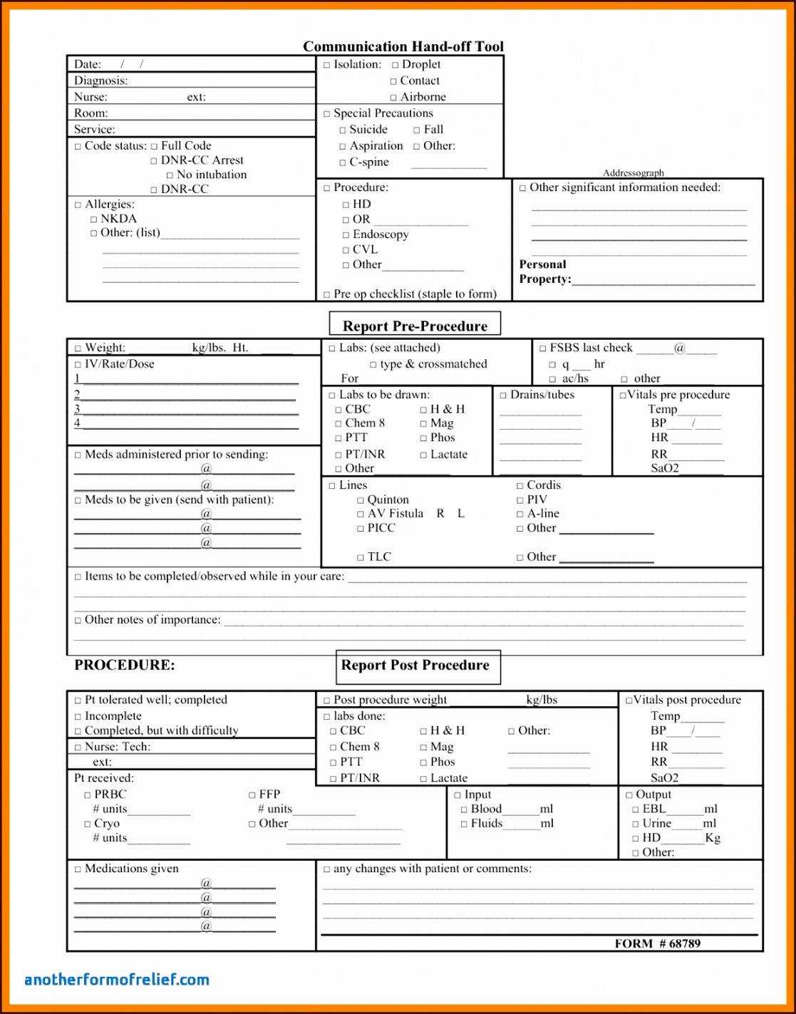 Shift Change Report Template With Shift Report Template