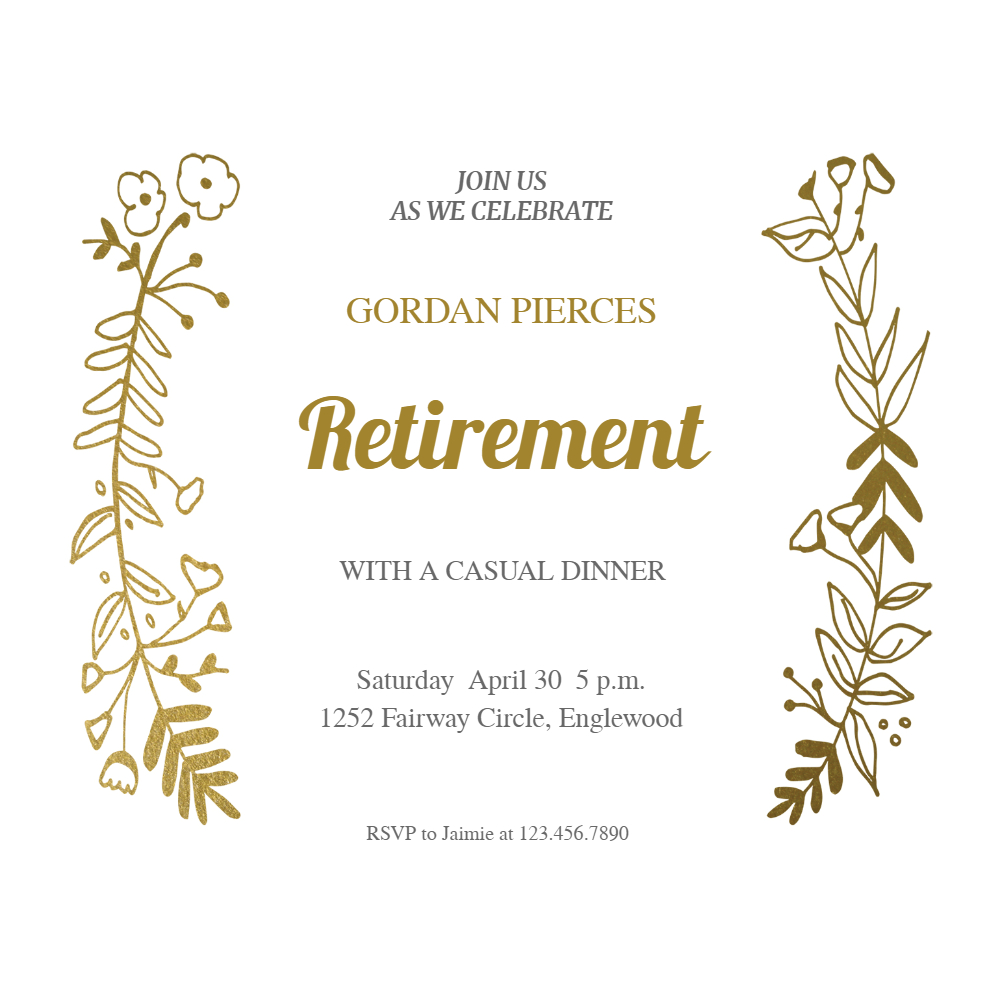 Sideside Gold – Free Retirement & Farewell Party With Farewell Certificate Template