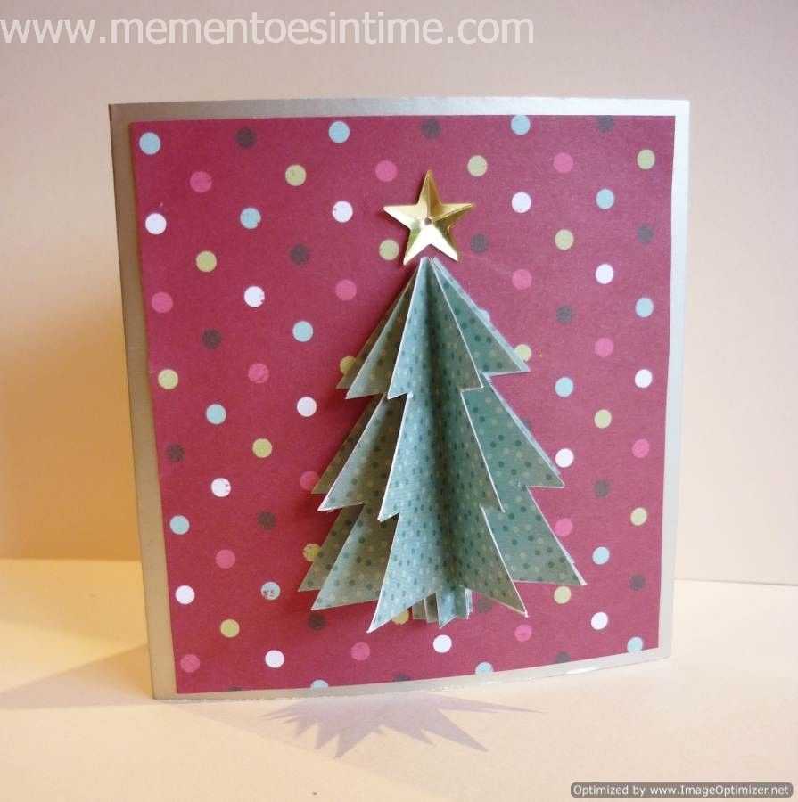 Simple 3D Christmas Card | Cut & Paste | Christmas Card With Regard To 3D Christmas Tree Card Template