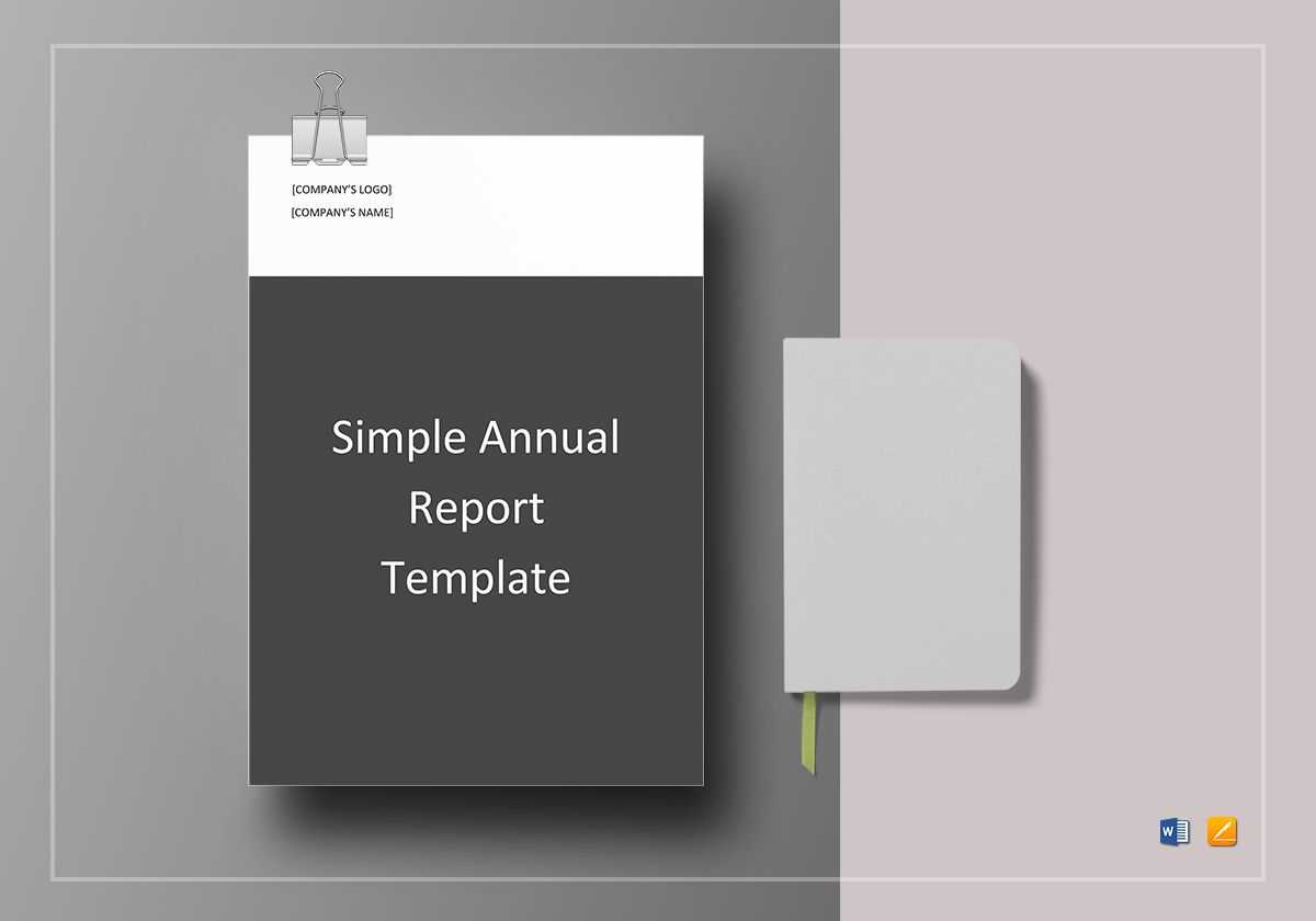 Simple Annual Report Template With Regard To Annual Report Word Template