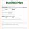 Simple Business Plan Template Word | Program Format Pertaining To Business Plan Template Free Word Document