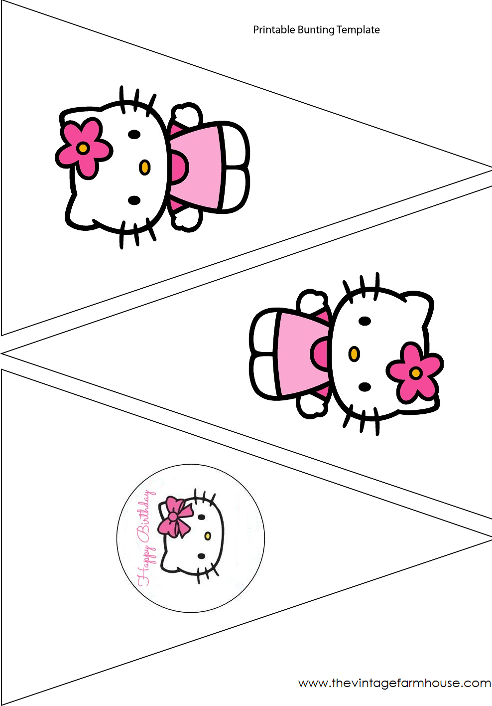 Simple Cute Hello Kitty Free Printable Kit. – Oh My Fiesta With Regard To Hello Kitty Birthday Banner Template Free