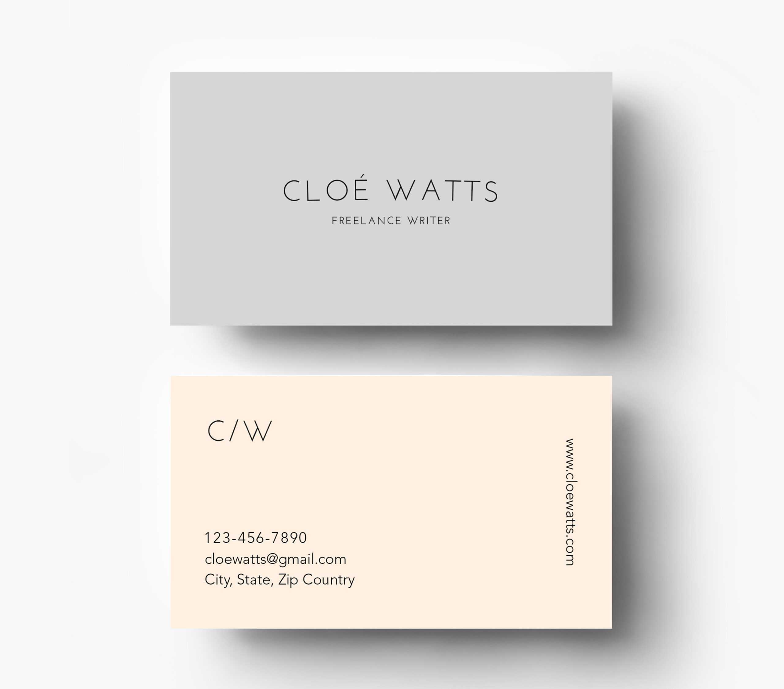 Simple & Modern Business Card Template Inspiration – Cardfaves Intended For Freelance Business Card Template