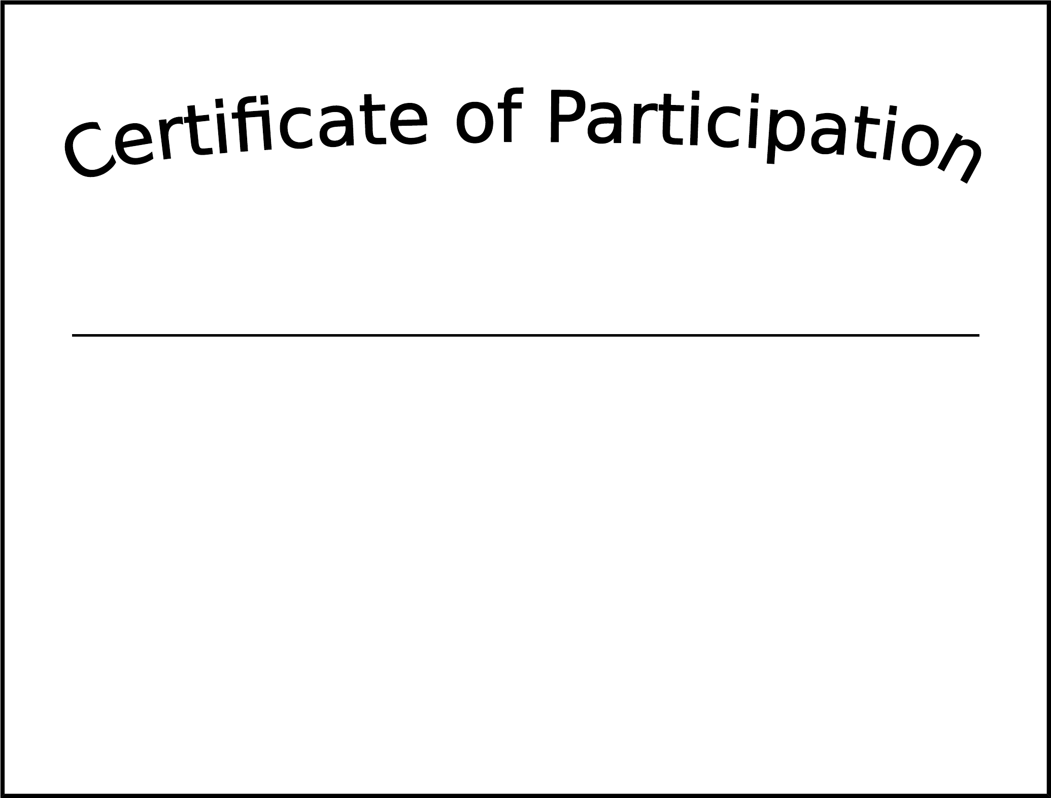 Simple Participation Certificate Template Free Download In Generic Certificate Template