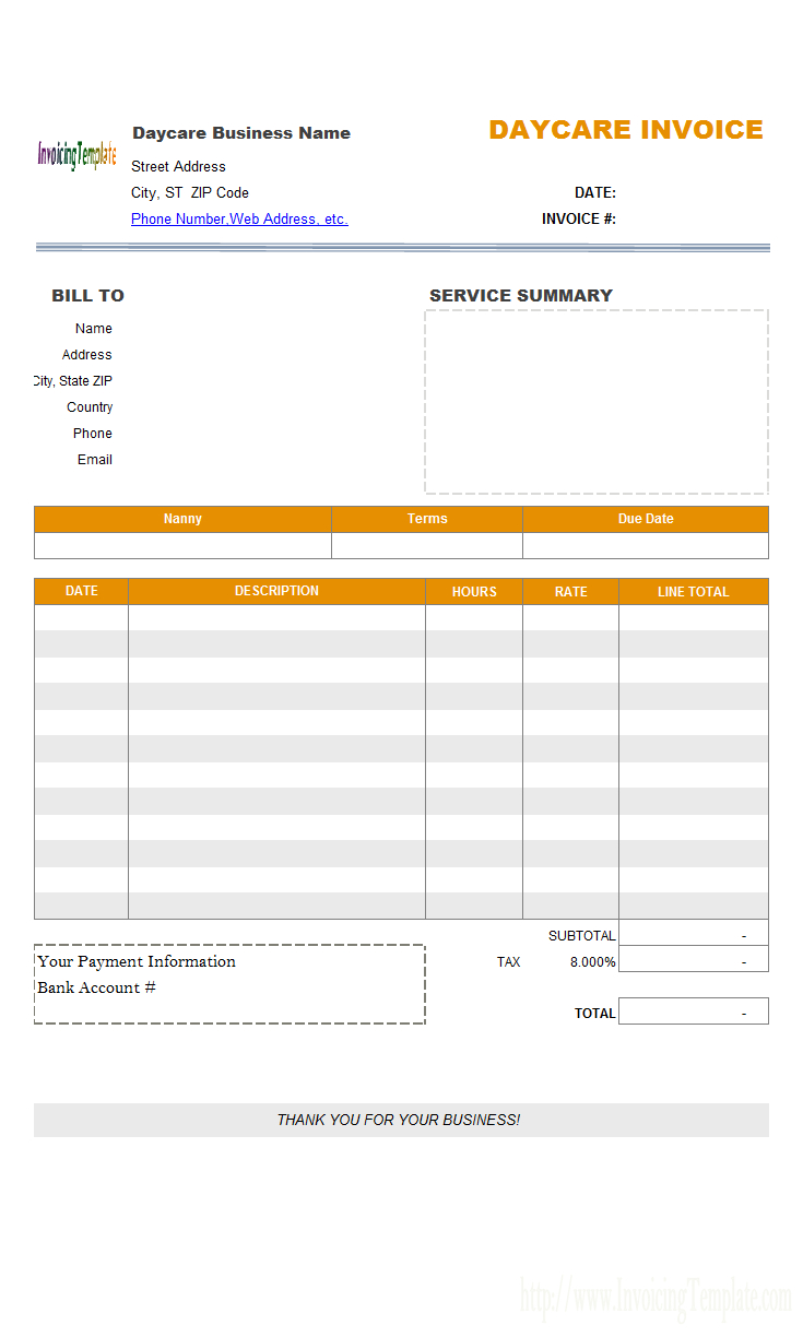 Simple Service Bill With Pleased Customer Image | Invoice Inside Simple Report Template Word