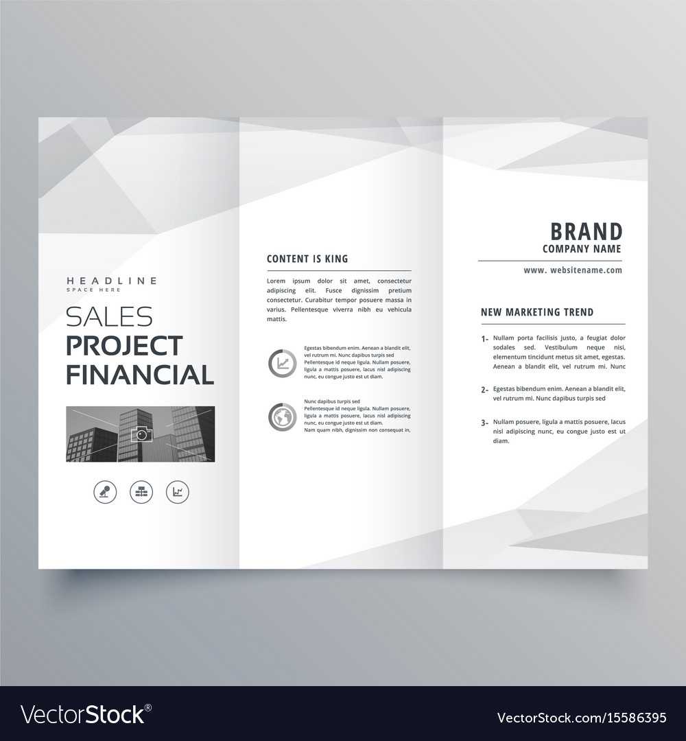 Simple Trifold Brochure Template Design With In One Page Brochure Template
