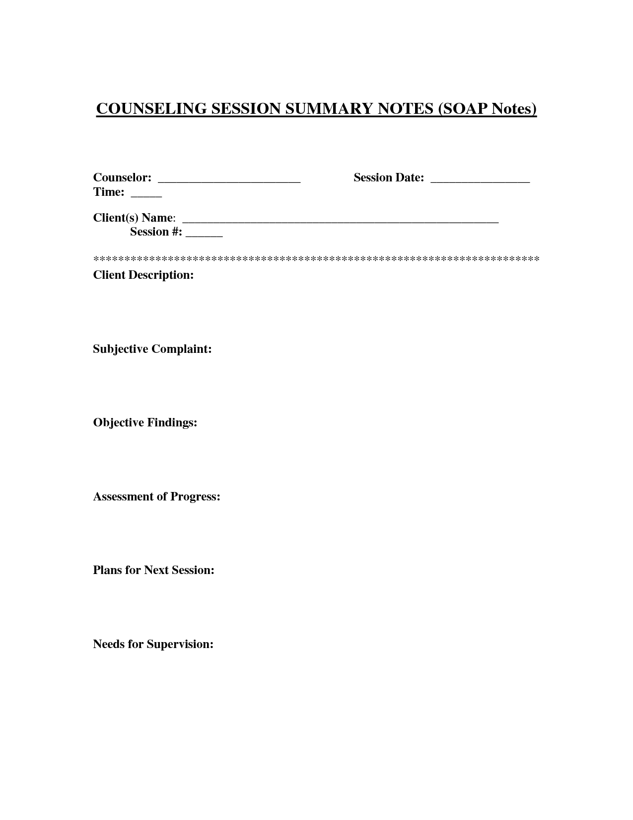 Soap Notes Template For Counseling – Google Search | Soap Intended For Soap Report Template