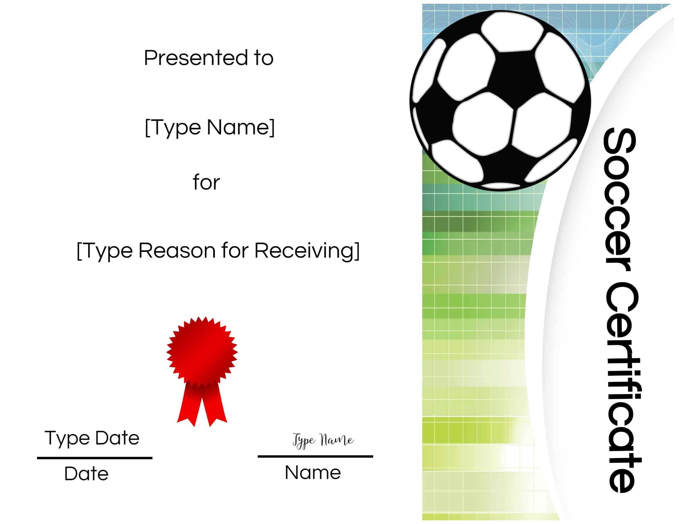 Soccer Award Certificate Templates Free – Atlantaauctionco Regarding Soccer Award Certificate Template