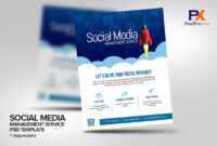 Social Media Management Service Flyer Template intended for Social Media Brochure Template