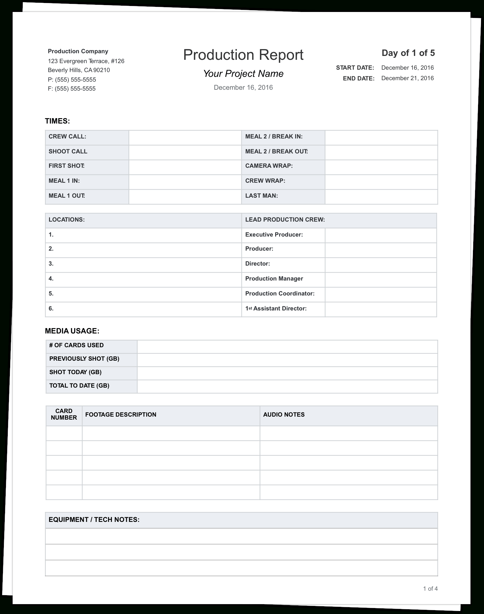 Sound Report Template – Cumed Pertaining To Sound Report Template