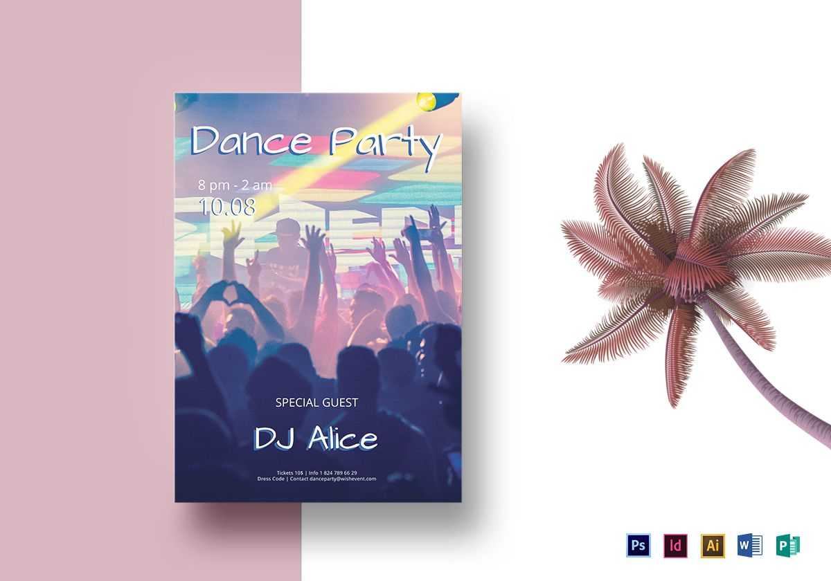 Special Dj Flyer Template With Regard To Dance Flyer Template Word