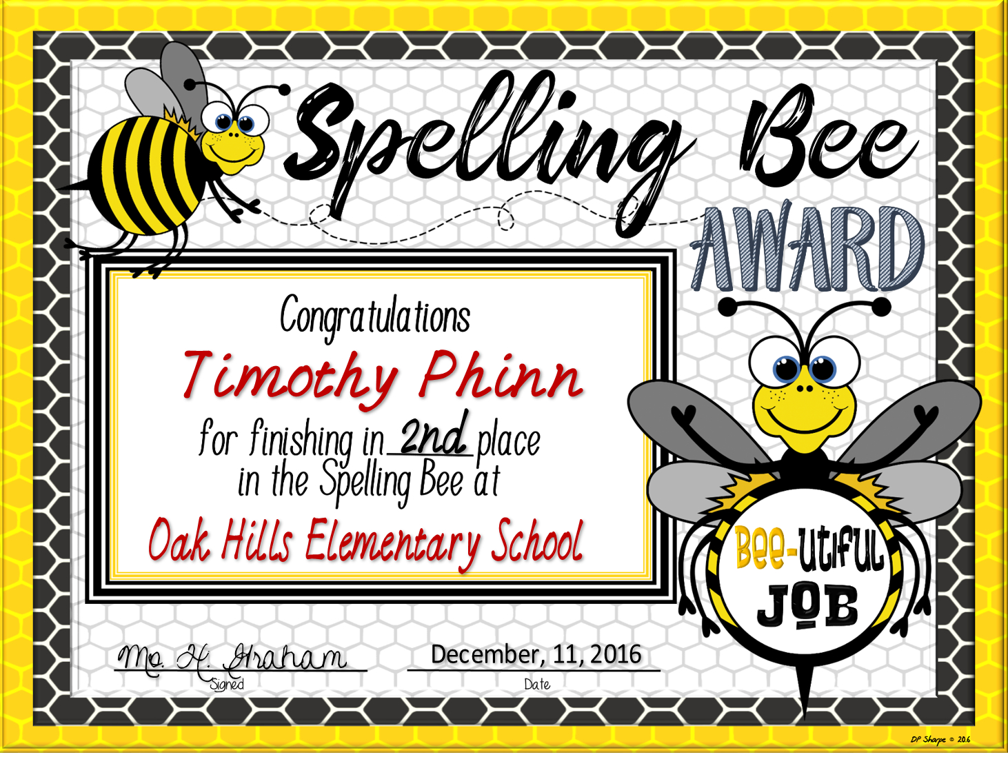 Spelling Bee Awards ~ Fillable | Spelling Bee, Bee Pertaining To Spelling Bee Award Certificate Template