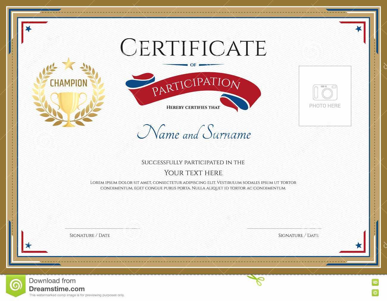 Sports Certificate Templates For Word Lovely Certificate Inside Certificate Of Participation Template Word