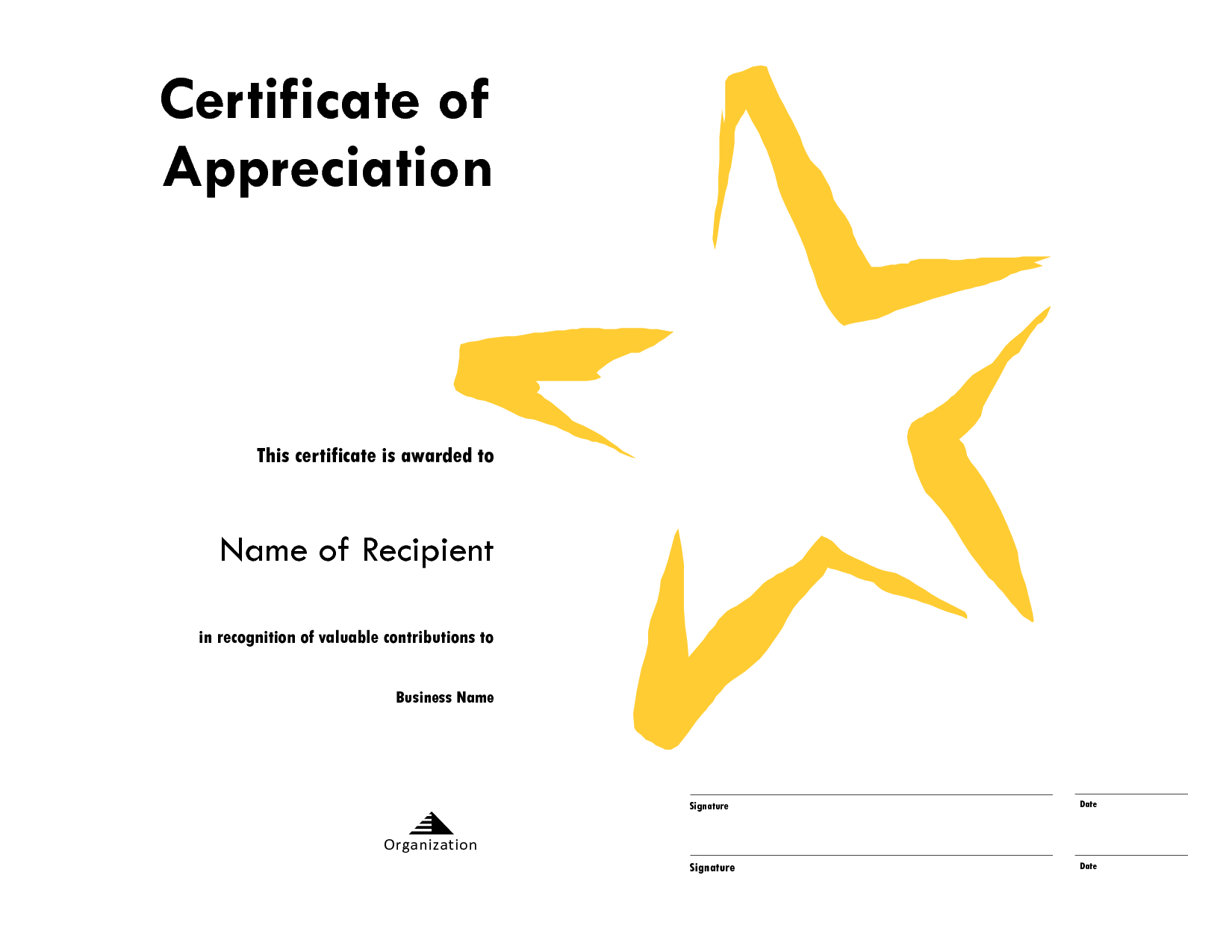 Star Award Certificate Templates Free Image For Star Certificate Templates Free