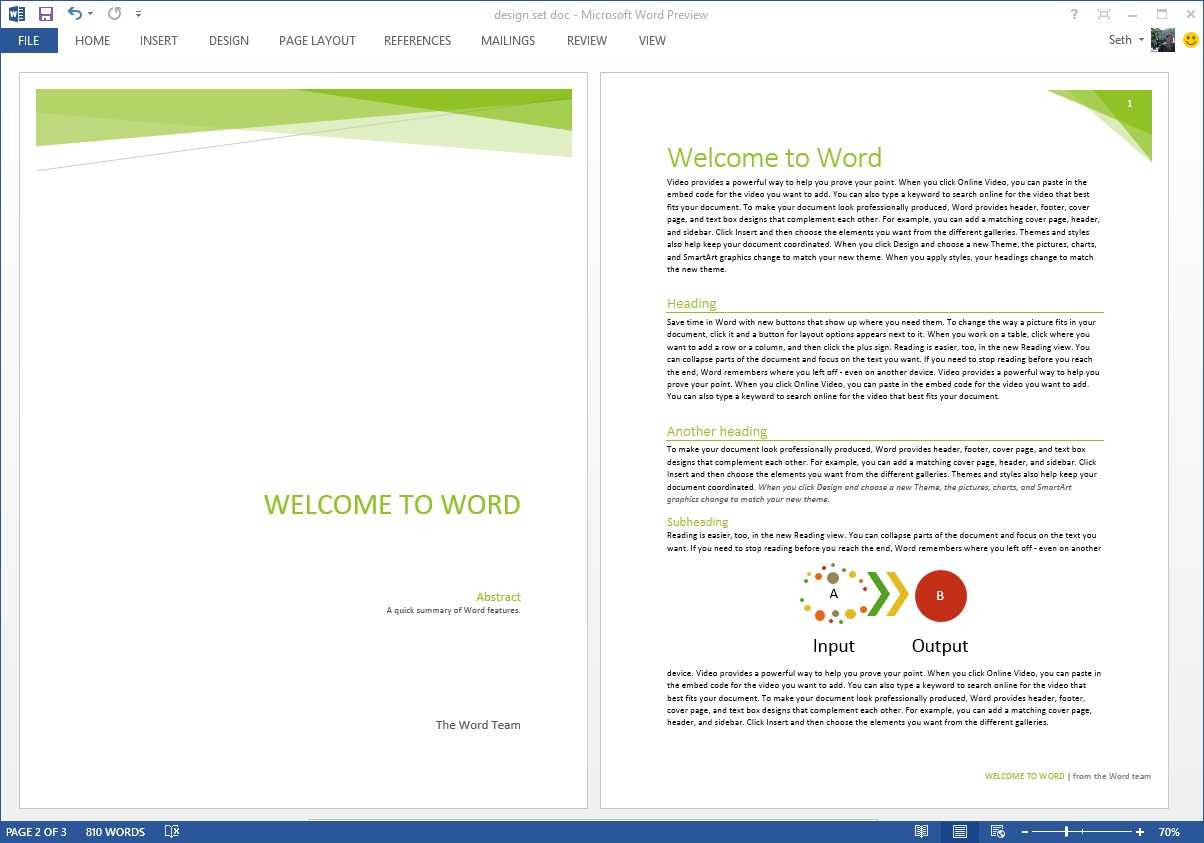 Starting Off Right: Templates And Built In Content In The Throughout Microsoft Word Cover Page Templates Download