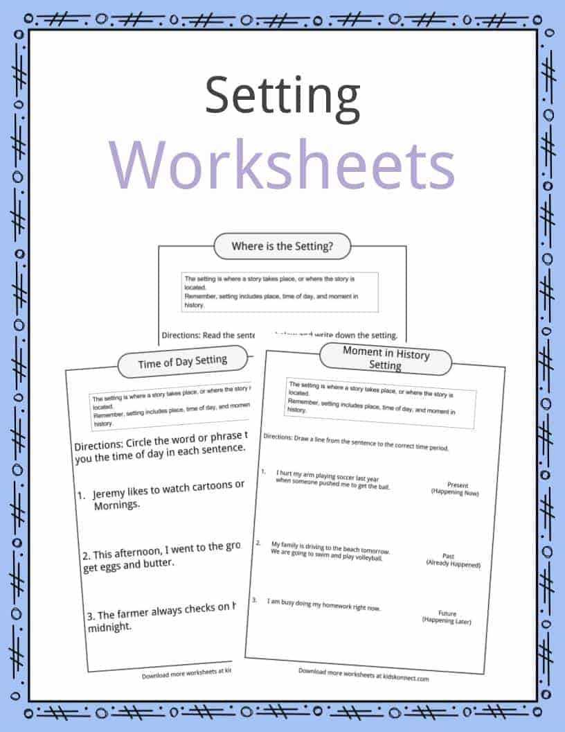 Story Setting Examples, Definition & Worksheets For Kids Throughout Country Report Template Middle School